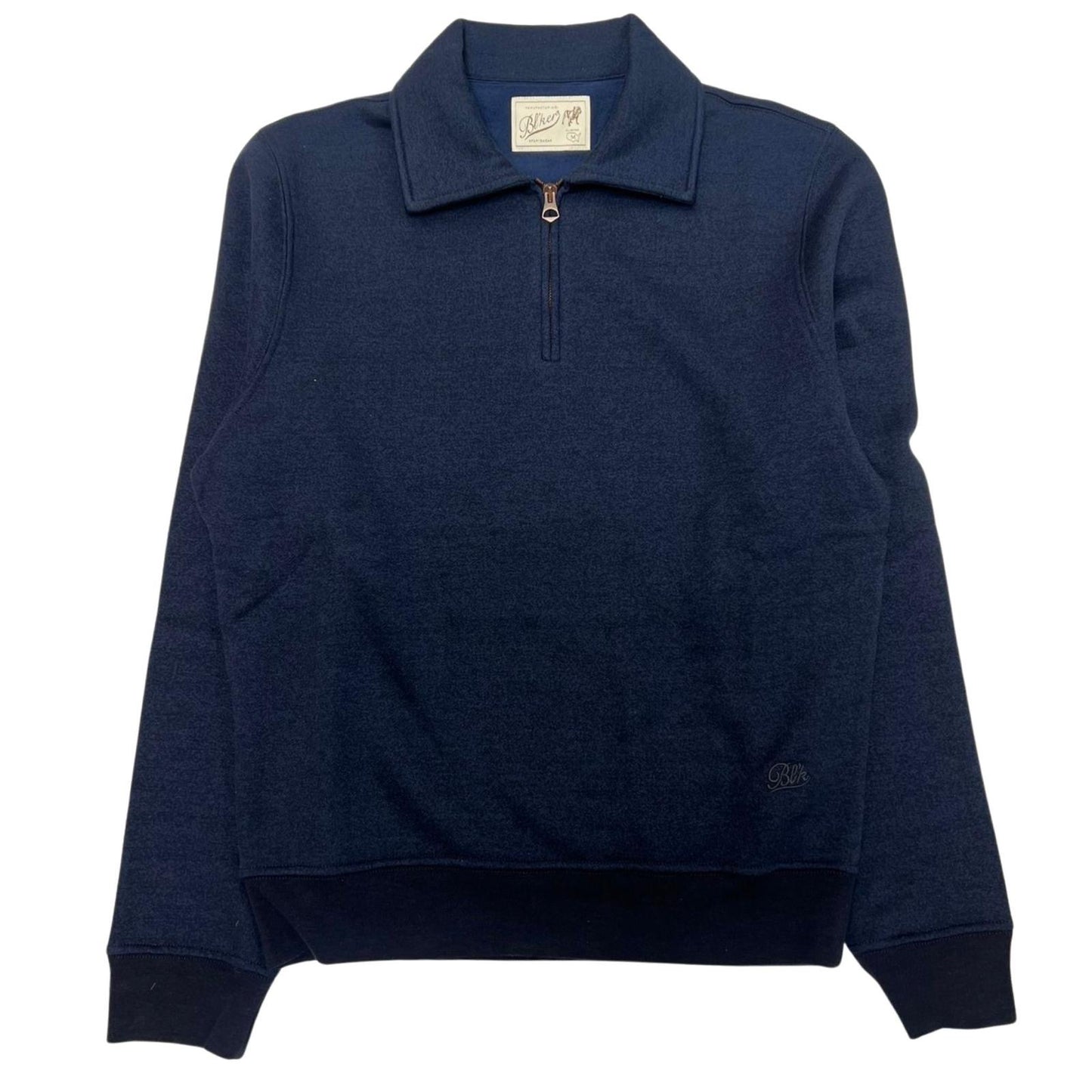 FELPA ZIP WOOL COL.NAVY