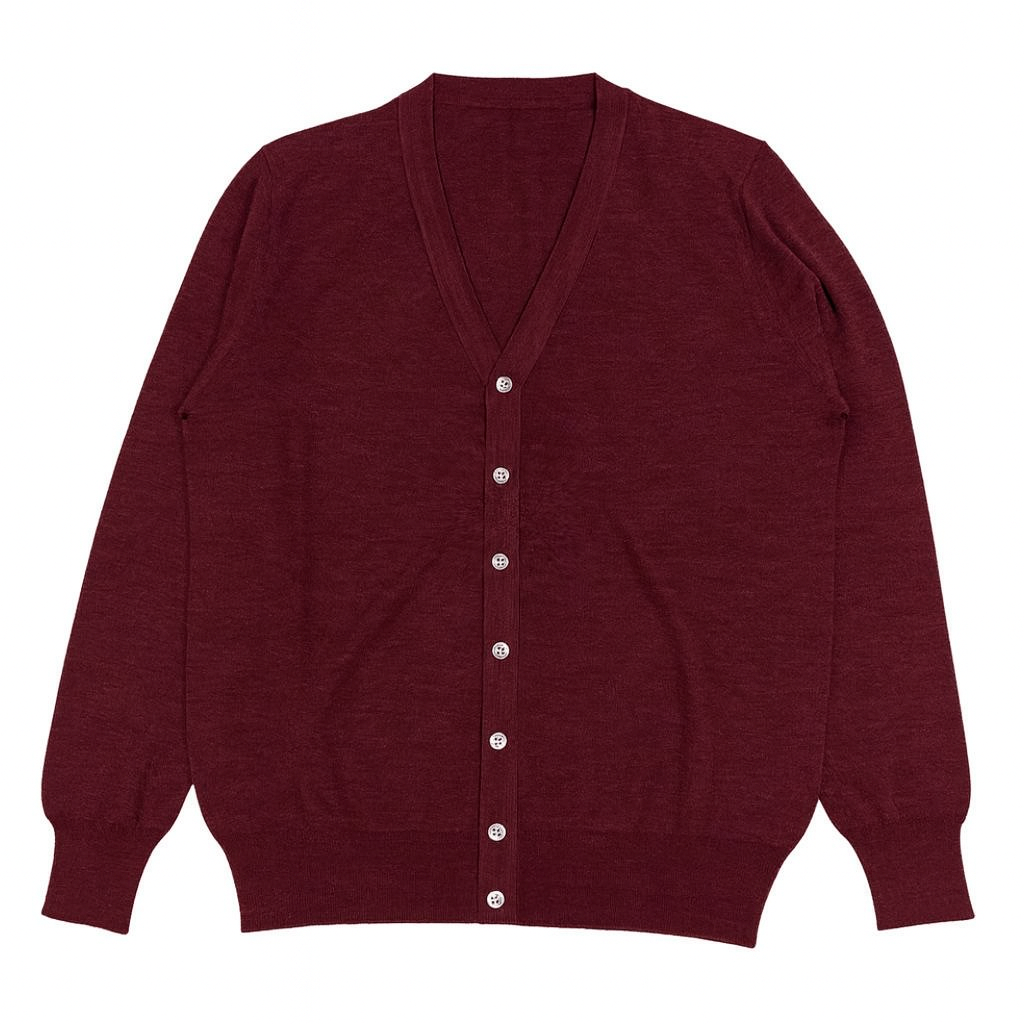 CARDIGAN FINEZZA 12 COL.BORDEAUX