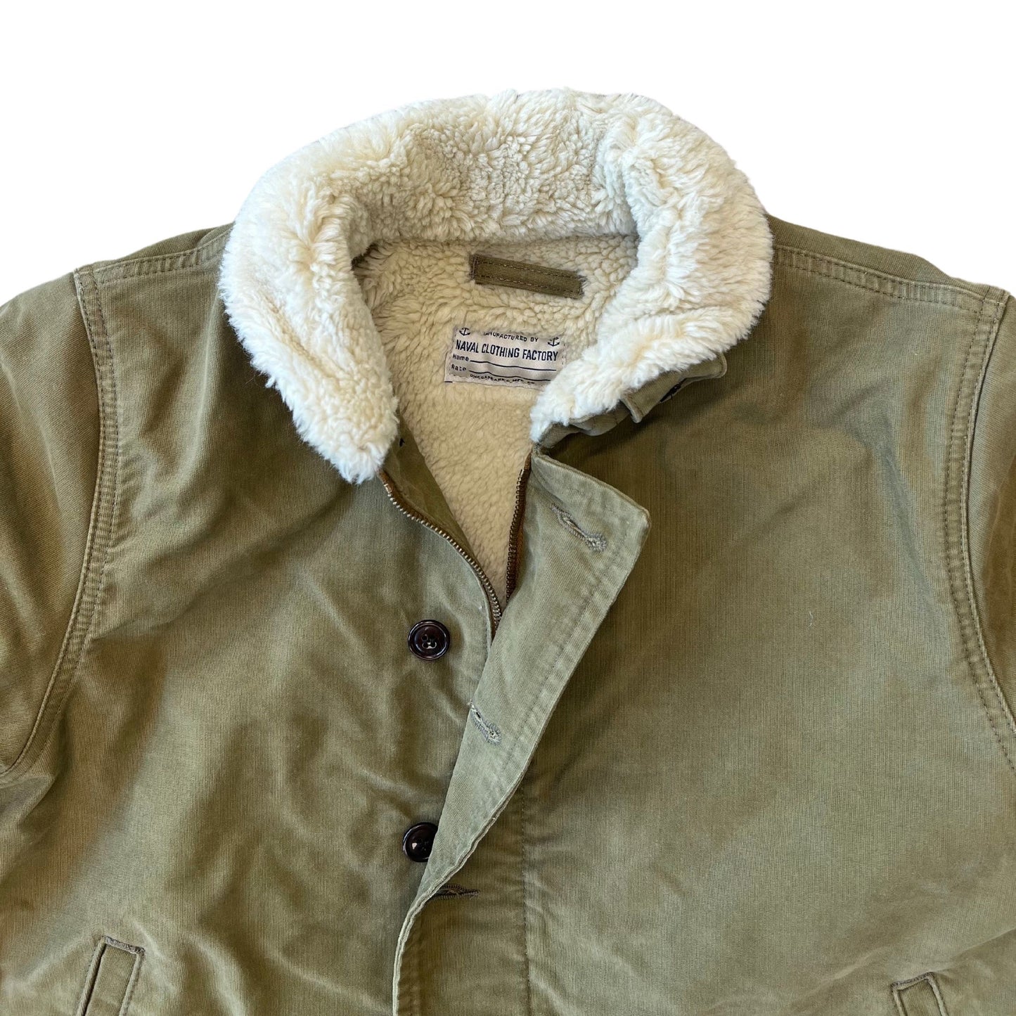 DECK JACKET JUNGLE CLOTH SHERPA COL.KHAKI GREEN