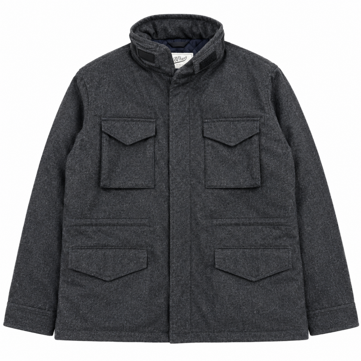 FIELD JACKET WOOL COL.GRIGIO MELANGE