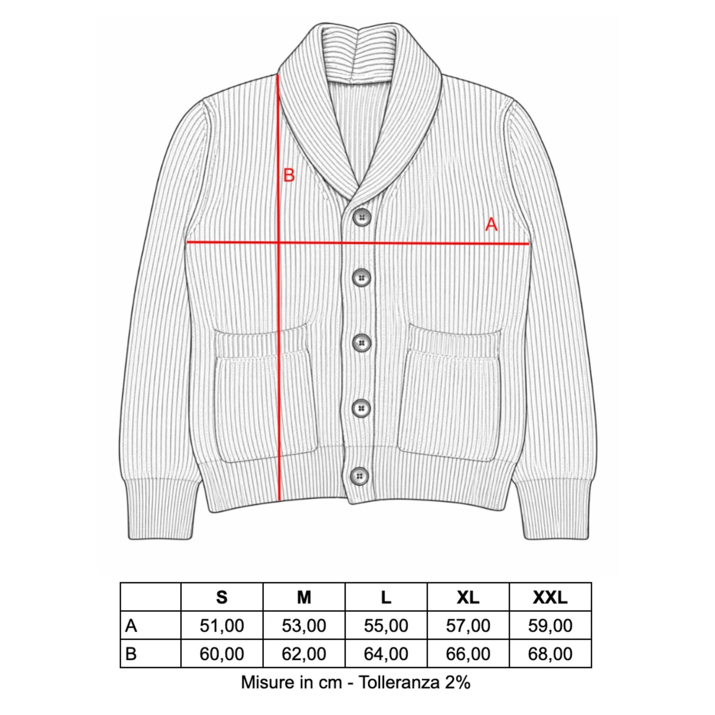 SHAWL COLLAR GIZA 45 COL.ACQUA MARINA