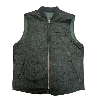 GILET DONEGAL DOUBLE COL.GREEN