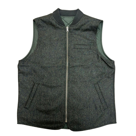 GILET DONEGAL DOUBLE COL.GREEN