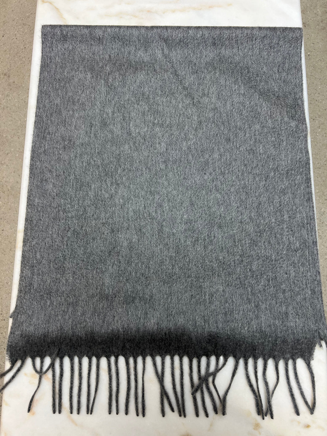 SCARF 100%CASHMERE ZIBELLINO COL.GRIGIO CHIARO