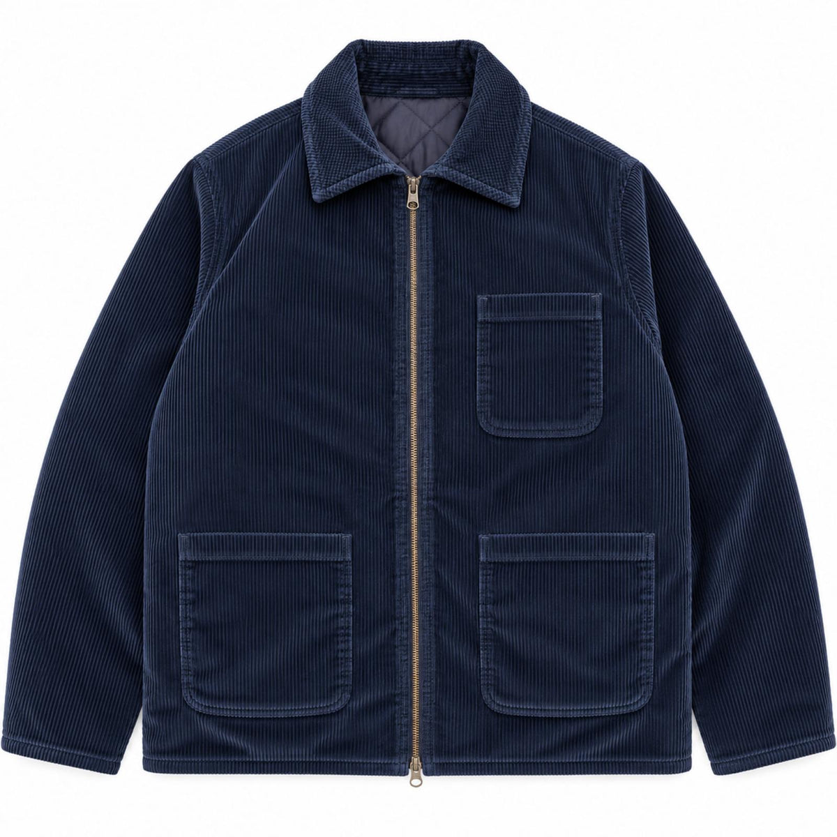 WORK DOUBLE VELVET COL.NAVY