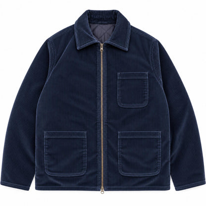 WORK DOUBLE VELVET COL.NAVY