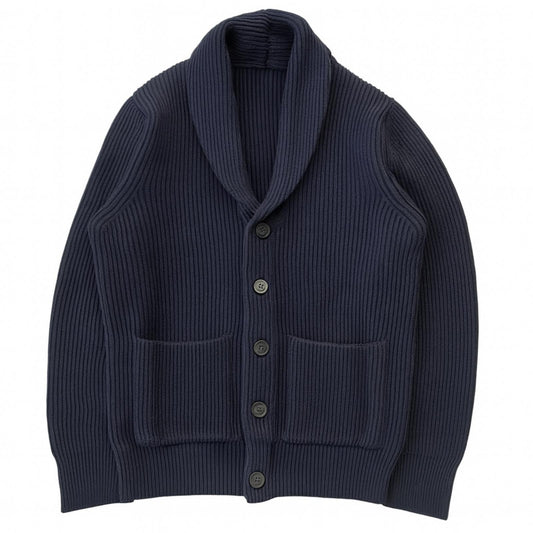 SHAWL COLLAR COL.BLUE NAVY