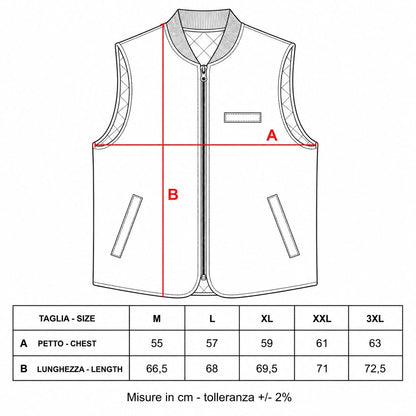 GILET REVERSIBILE WOOL COL.BROWN/BROWN
