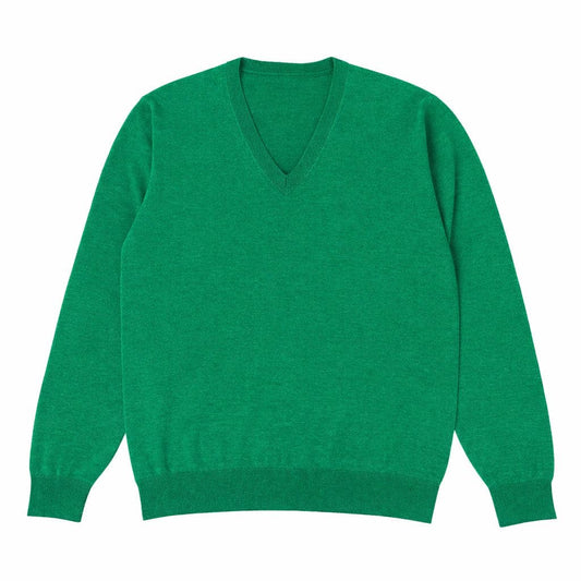 SCOLLO A V SUPER 120s COL.SMERALDO