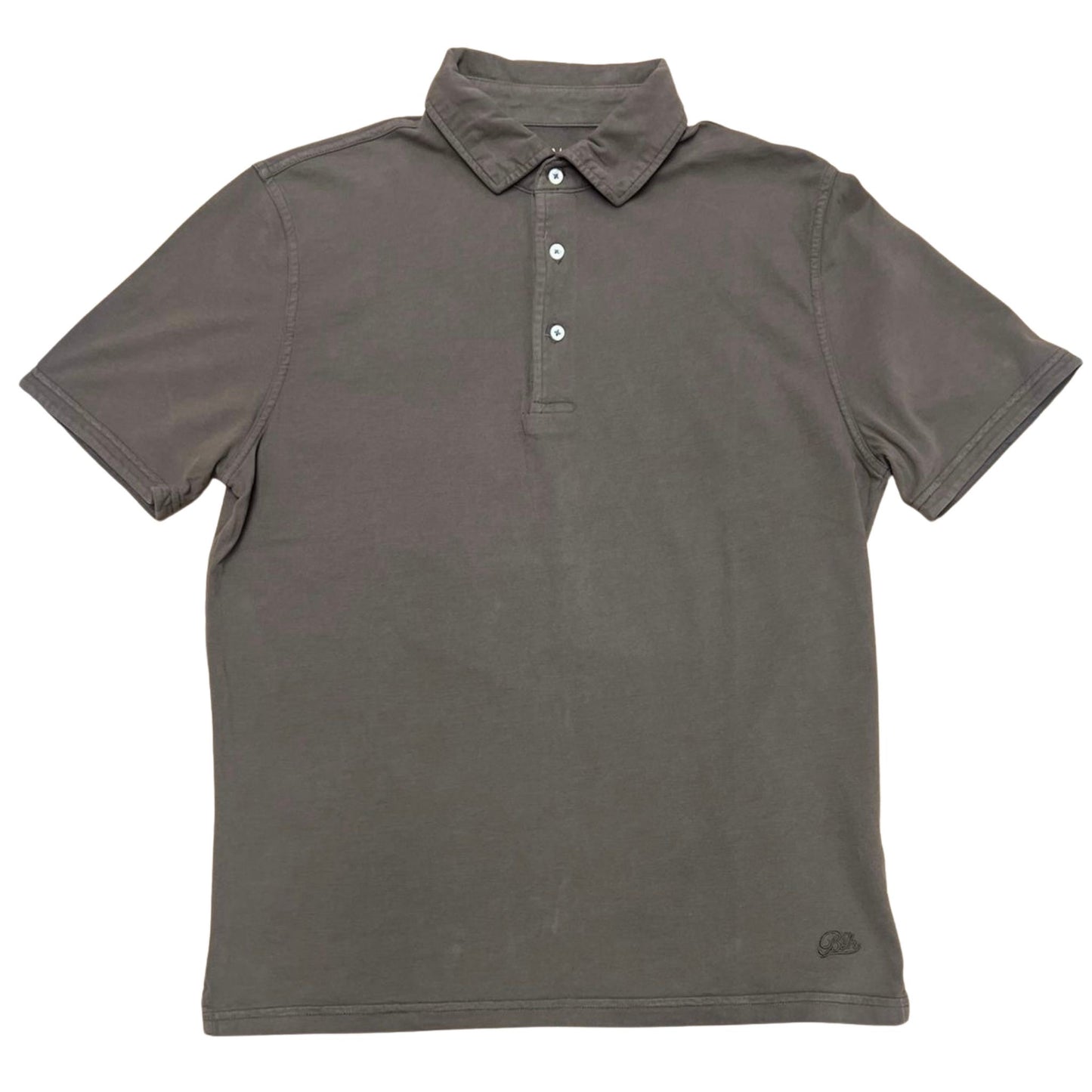 POLO M/C CARBON BRUSHED COL.CIOCCOLATO