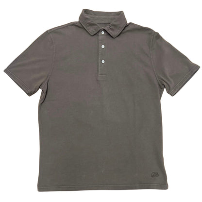 POLO M/C CARBON BRUSHED COL.CIOCCOLATO