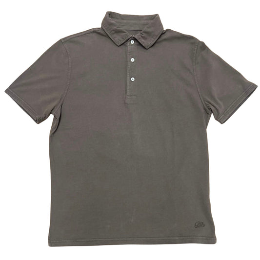 POLO M/C CARBON BRUSHED COL.CIOCCOLATO