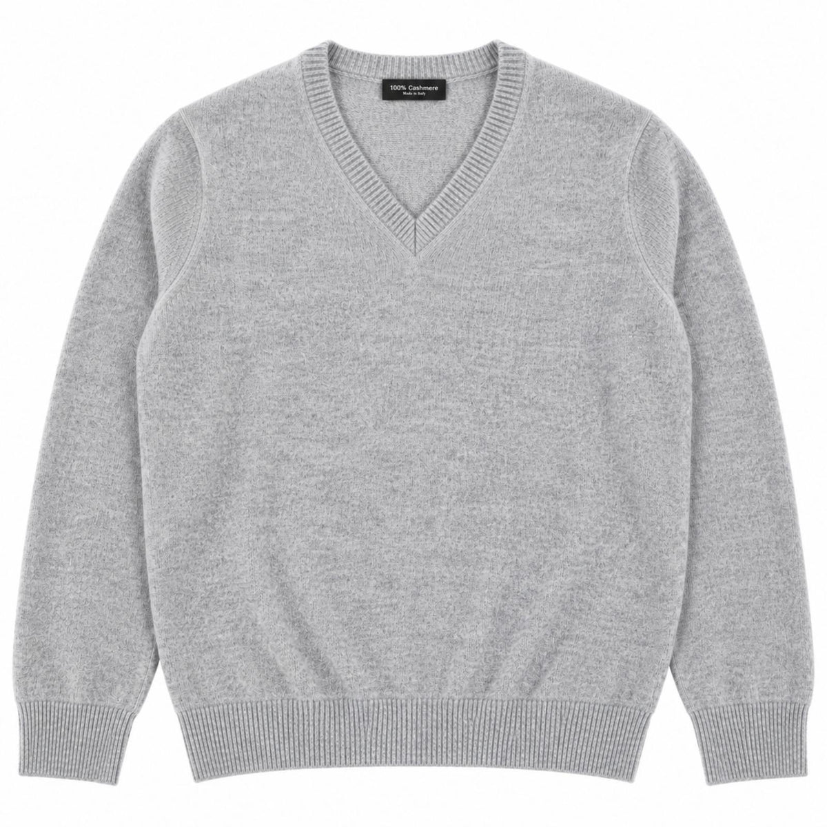 SCOLLO A V FINEZZA 7 100%CASHMERE COL.PERLA