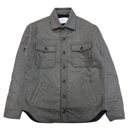 WOOL SHIRT COL.BROWN