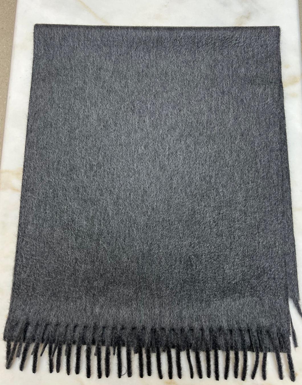 SCARF 100%CASHMERE ZIBELLINO COL.GRIGIO MEDIO