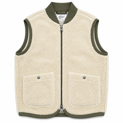 GILET WOLF PILE COL.MILK