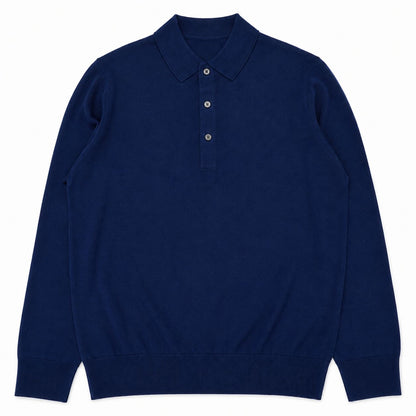 POLO MANICA LUNGA 120s COL.NAVY