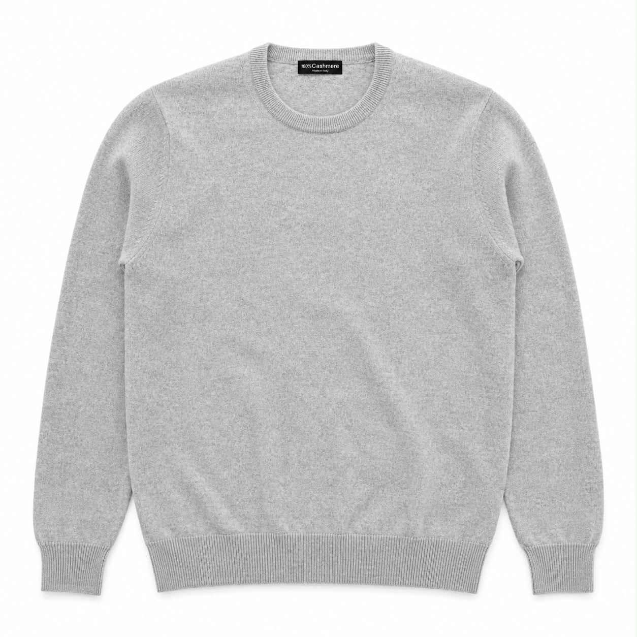 GIROCOLLO 100%CASHMERE COL.MELANGE CHIARO