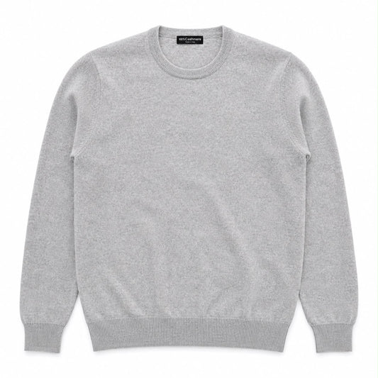 GIROCOLLO 100%CASHMERE COL.MELANGE CHIARO