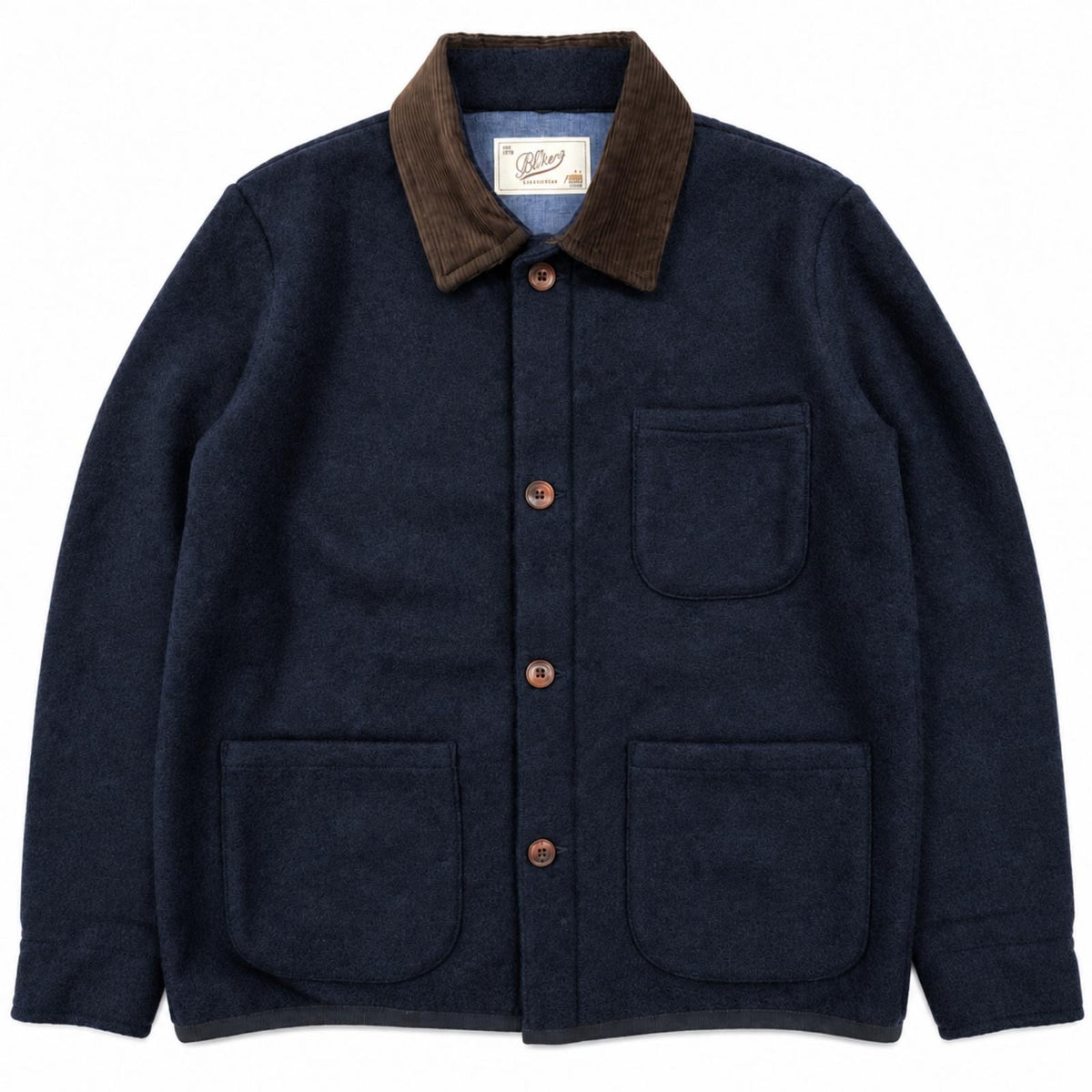 WORK WOOL COL.NAVY