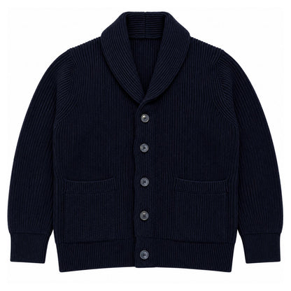 SHAWL COLLAR COL.DARK NAVY