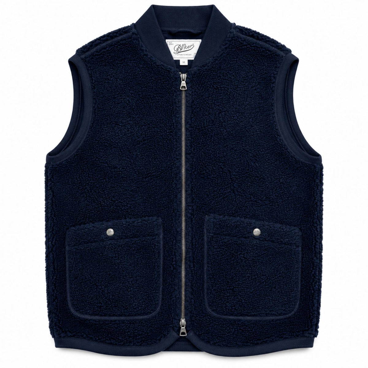 GILET WOLF PILE COL.NAVY