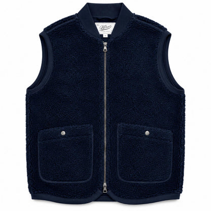 GILET WOLF PILE COL.NAVY
