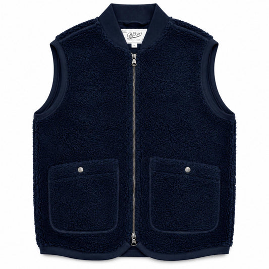 GILET WOLF PILE COL.NAVY
