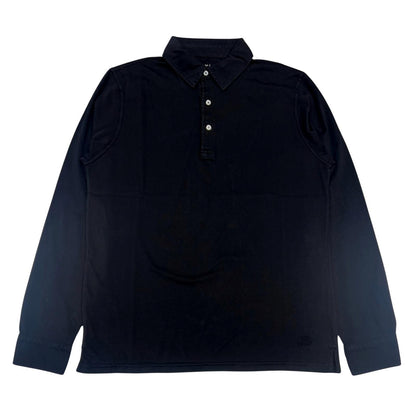 POLO M/L CARBON BRUSHED COL.NERO