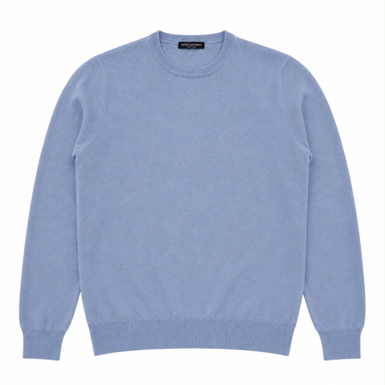GIROCOLLO 100%CASHMERE COL.CELESTE