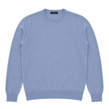 GIROCOLLO 100%CASHMERE COL.CELESTE