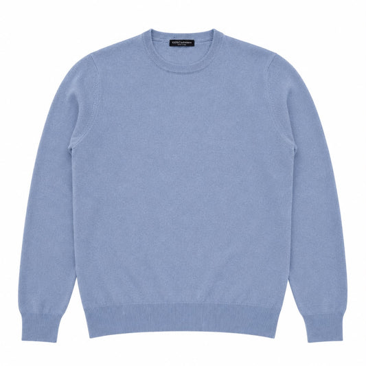 GIROCOLLO 100%CASHMERE COL.CELESTE