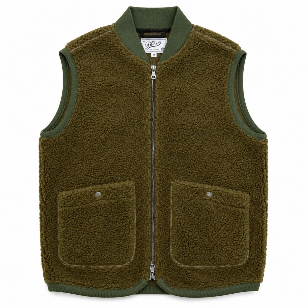 GILET WOLF PILE COL.MILITARY