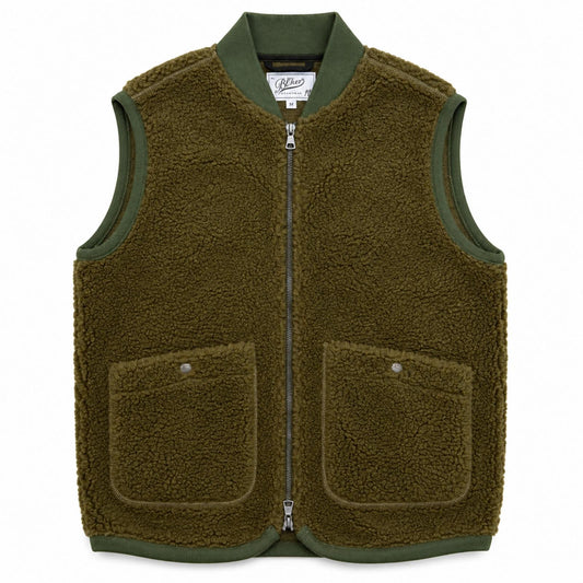 GILET WOLF PILE COL.MILITARY