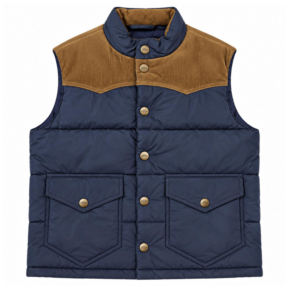 GILET WAXED COL.NAVY
