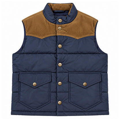 GILET WAXED COL.NAVY