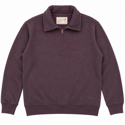 FELPA ZIP WOOL COL.BURGUNDY
