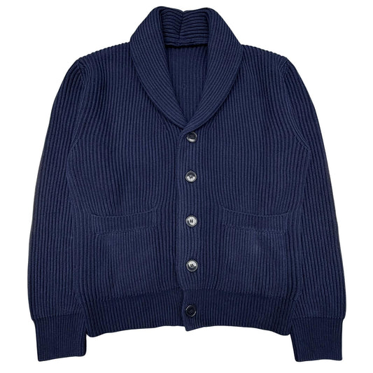 SHAWL COLLAR GIZA 45 COL.NAVY