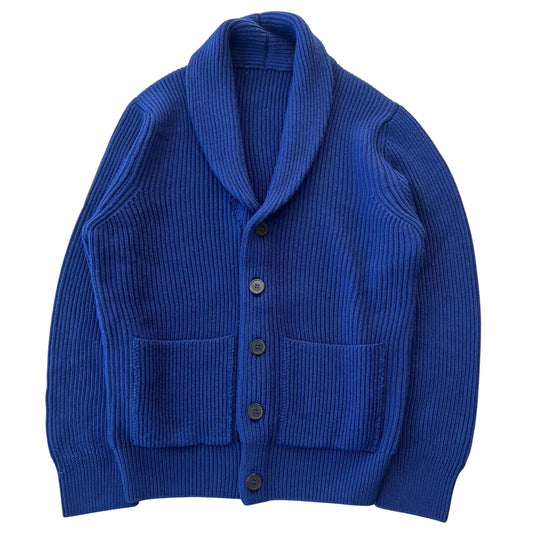 SHAWL COLLAR COL.INDACO