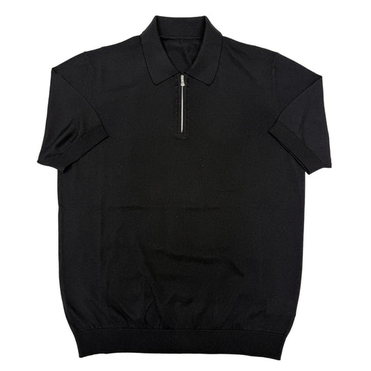 POLO 1/2 ZIP SETA COTONE COL.900