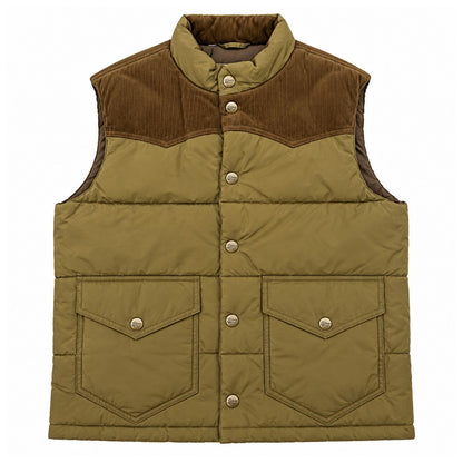 GILET WAXED COL.KHAKI MILITARY