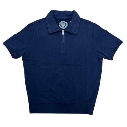 FELPA 1/2 ZIP COL.NAVY
