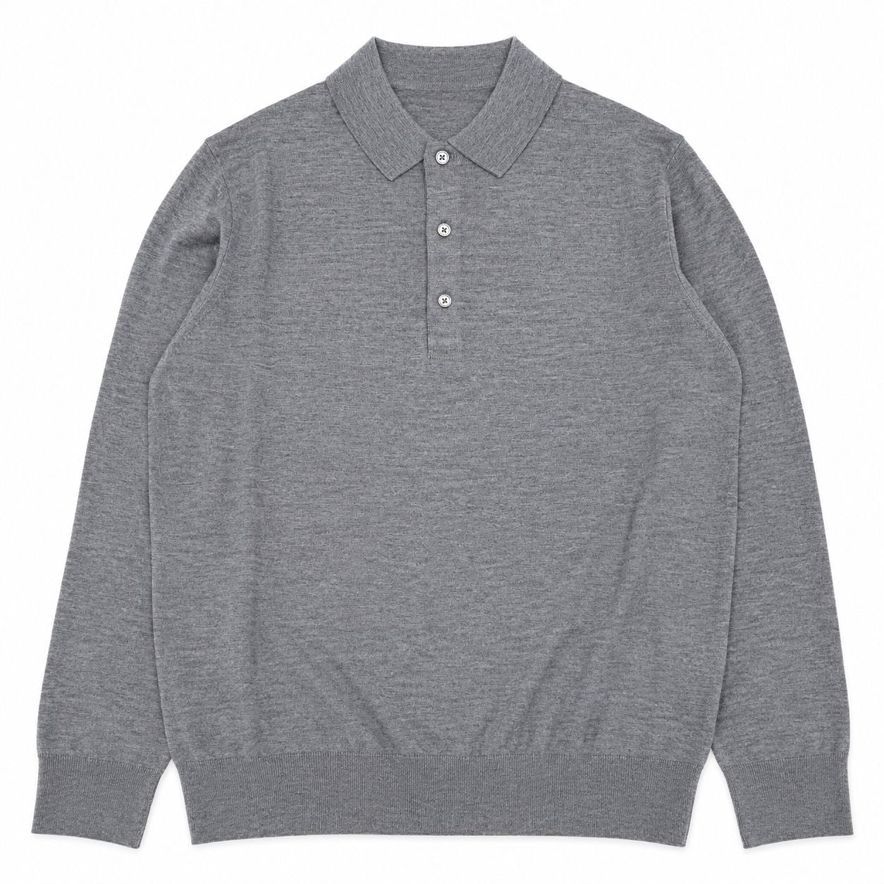 POLO MANICA LUNGA 120s COL.MELANGE