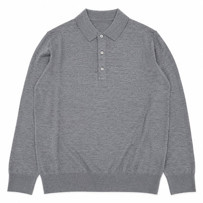 POLO MANICA LUNGA 120s COL.MELANGE