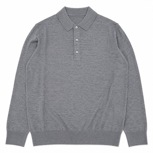 POLO MANICA LUNGA 120s COL.MELANGE
