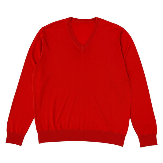 SCOLLO A V SUPER 120s COL.ROSSO