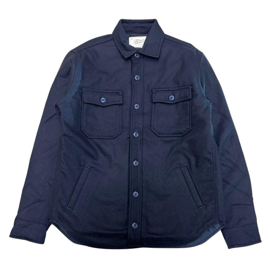 WOOL SHIRT COL.NAVY