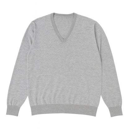 SCOLLO A V SUPER 120s COL.CENERE