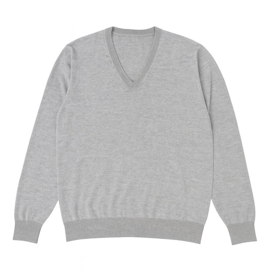 SCOLLO A V SUPER 120s COL.MELANGE CHIARO