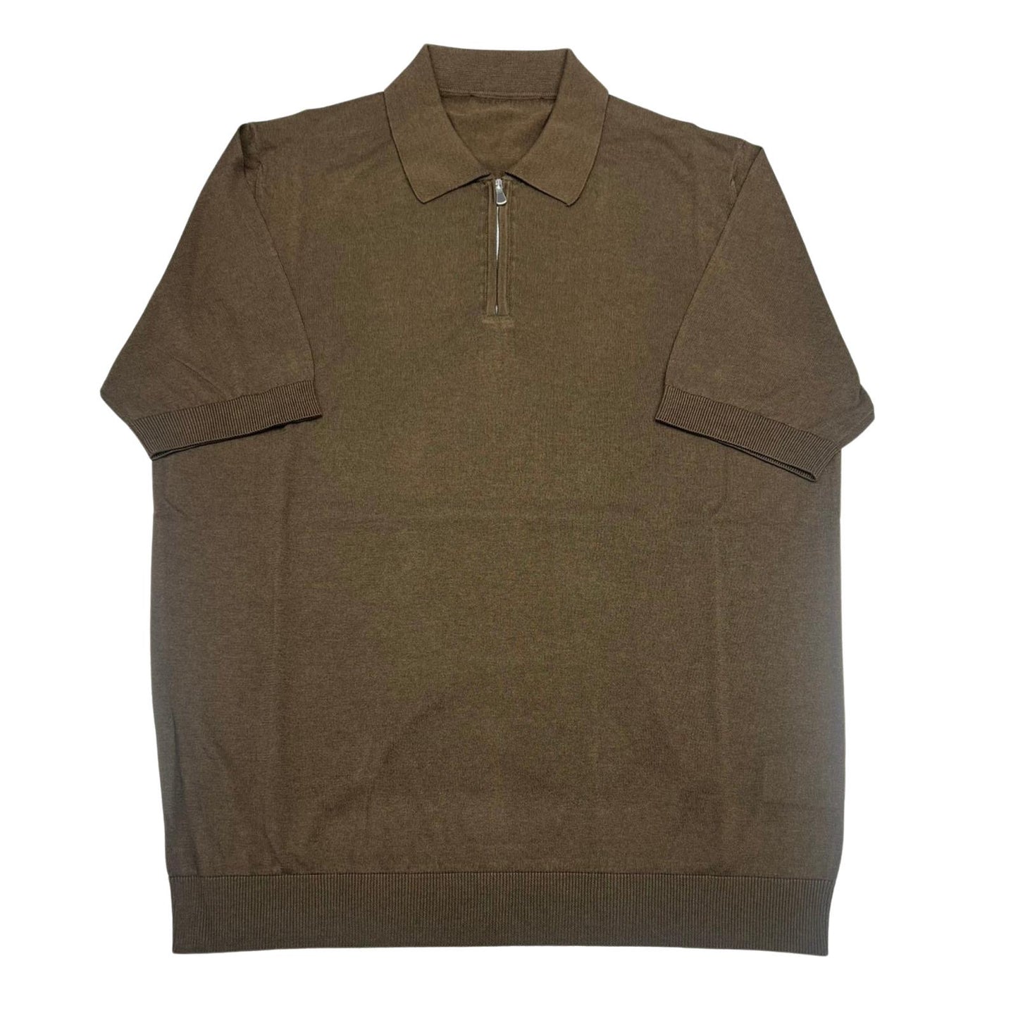 POLO 1/2 ZIP SETA COTONE COL.480